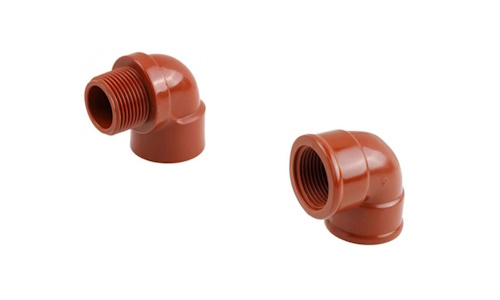 Колено пластиковое резьбовое