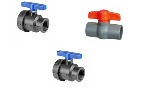 Краны шаровые из ПВХ