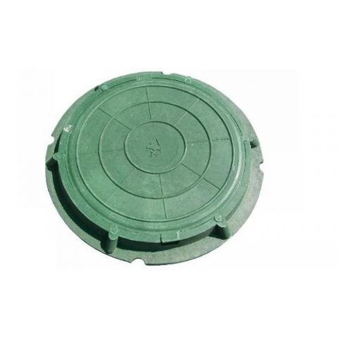 Люк полимерный легкий, 70 кН - зелёный