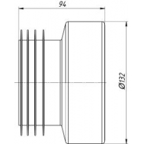 Манжета для унитаза прямая W 0210 АНИ