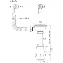 A 0142 SA15 Сифон АНИ  3 1/2