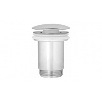 Выпуск для умывальника click/clack, с переливом, УДЛИНЕННАЯ ГАЙКА, хром, 11/4